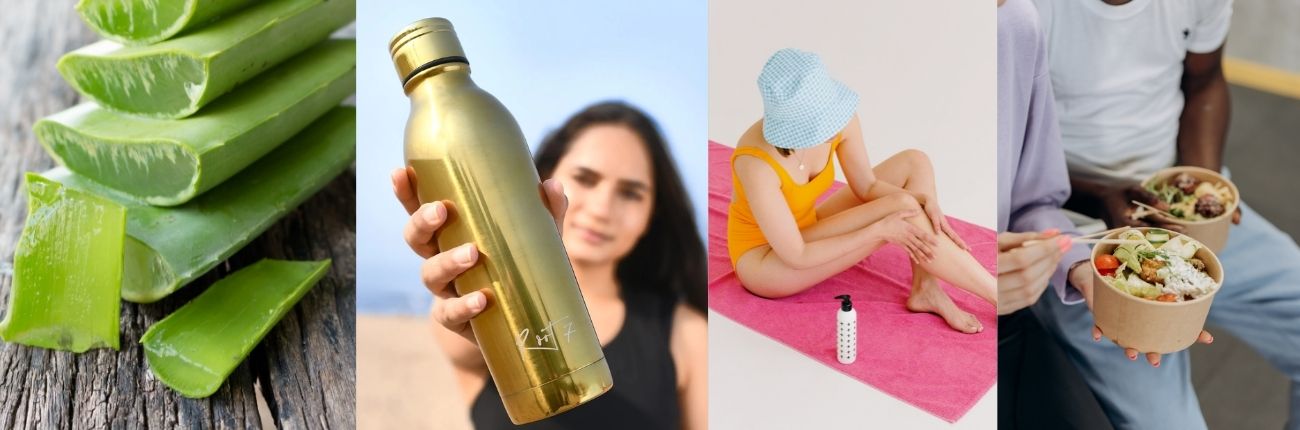 This is an image for a blog on How to get glowing skin on www.sublimelife.in