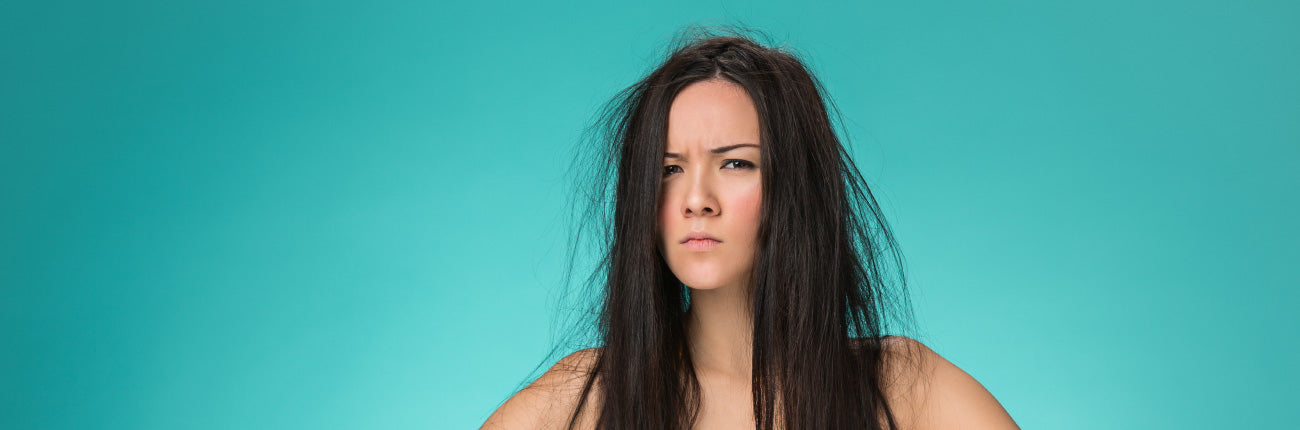 This is an image of Frizzy Hair for a blog on Fight the Frizz : Your definitive guide to smooth, shiny hair on www.sublimelife.in