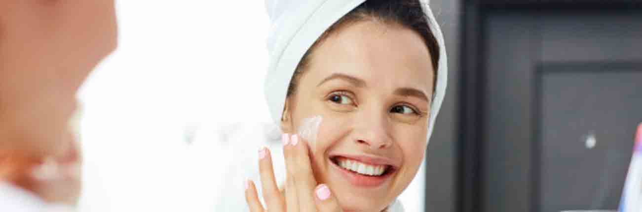 This is an image of a clean beauty skin routine for normal skin