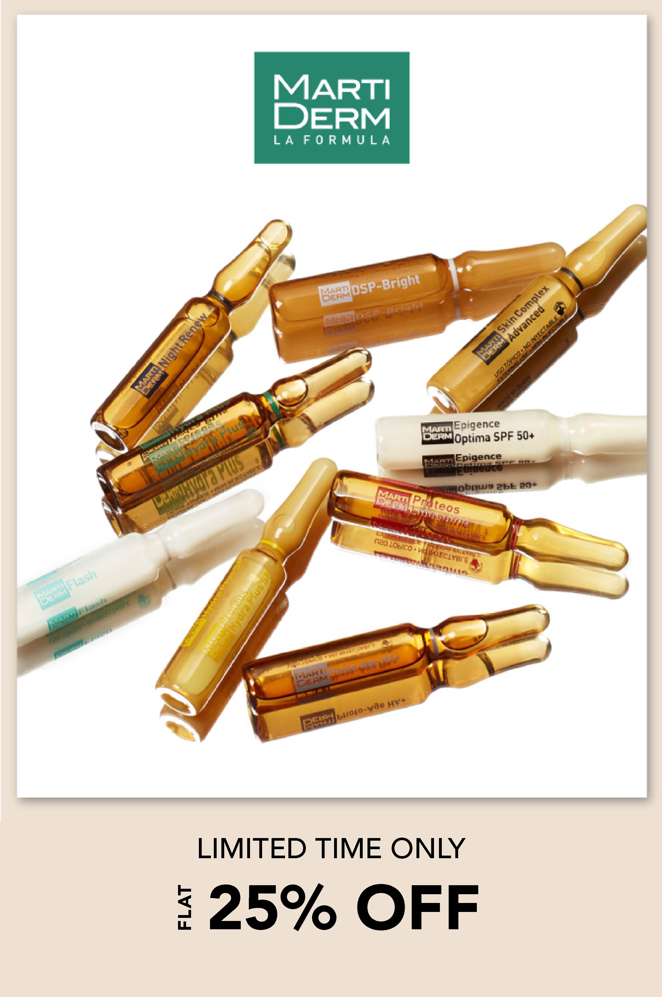 Shop for 100% safe and effective Vitamin C super serums for brighter and glowing skin from MartiDerm only on SublimeLife.in.