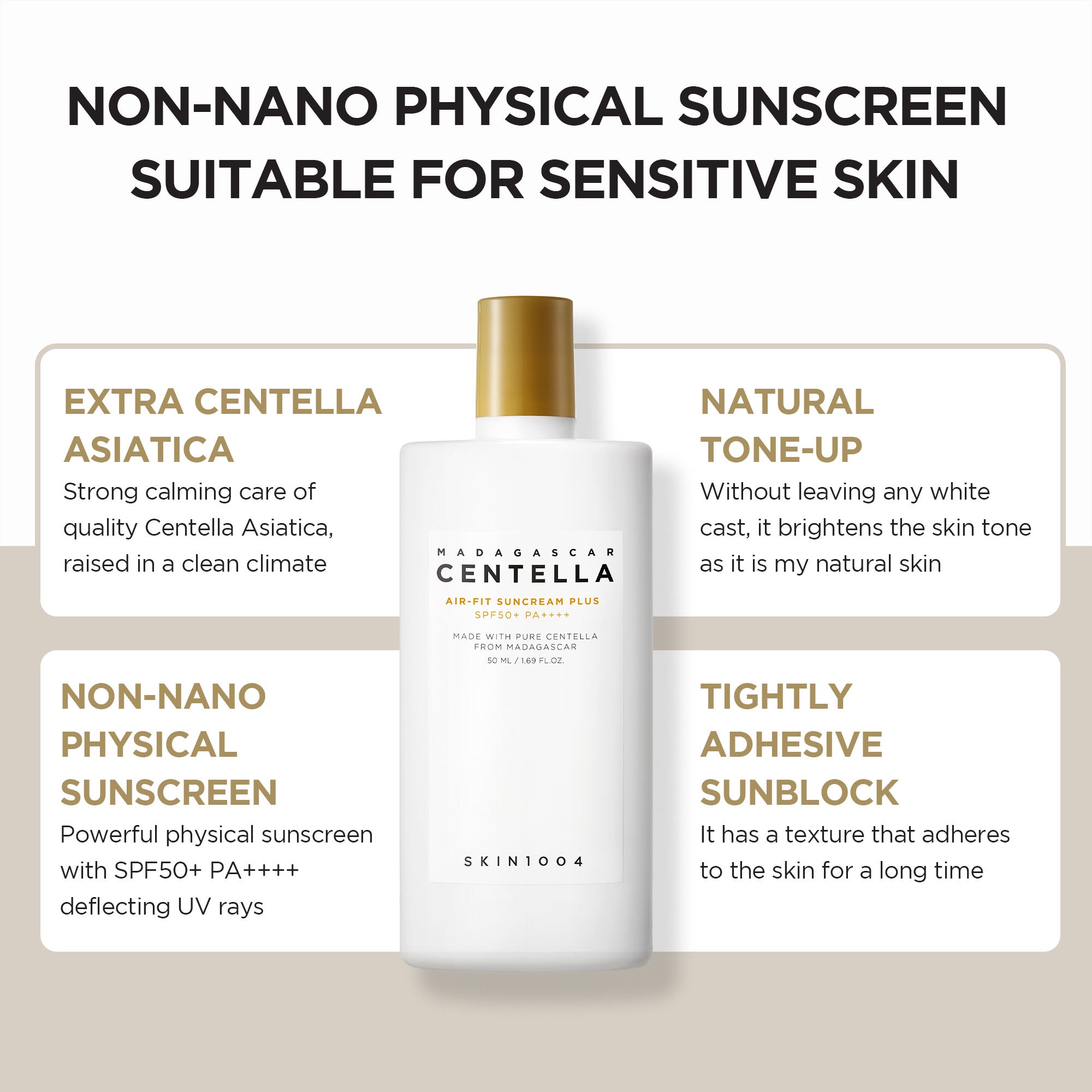 SKIN1004 Madagascar Centella Air-Fit Suncream Plus
