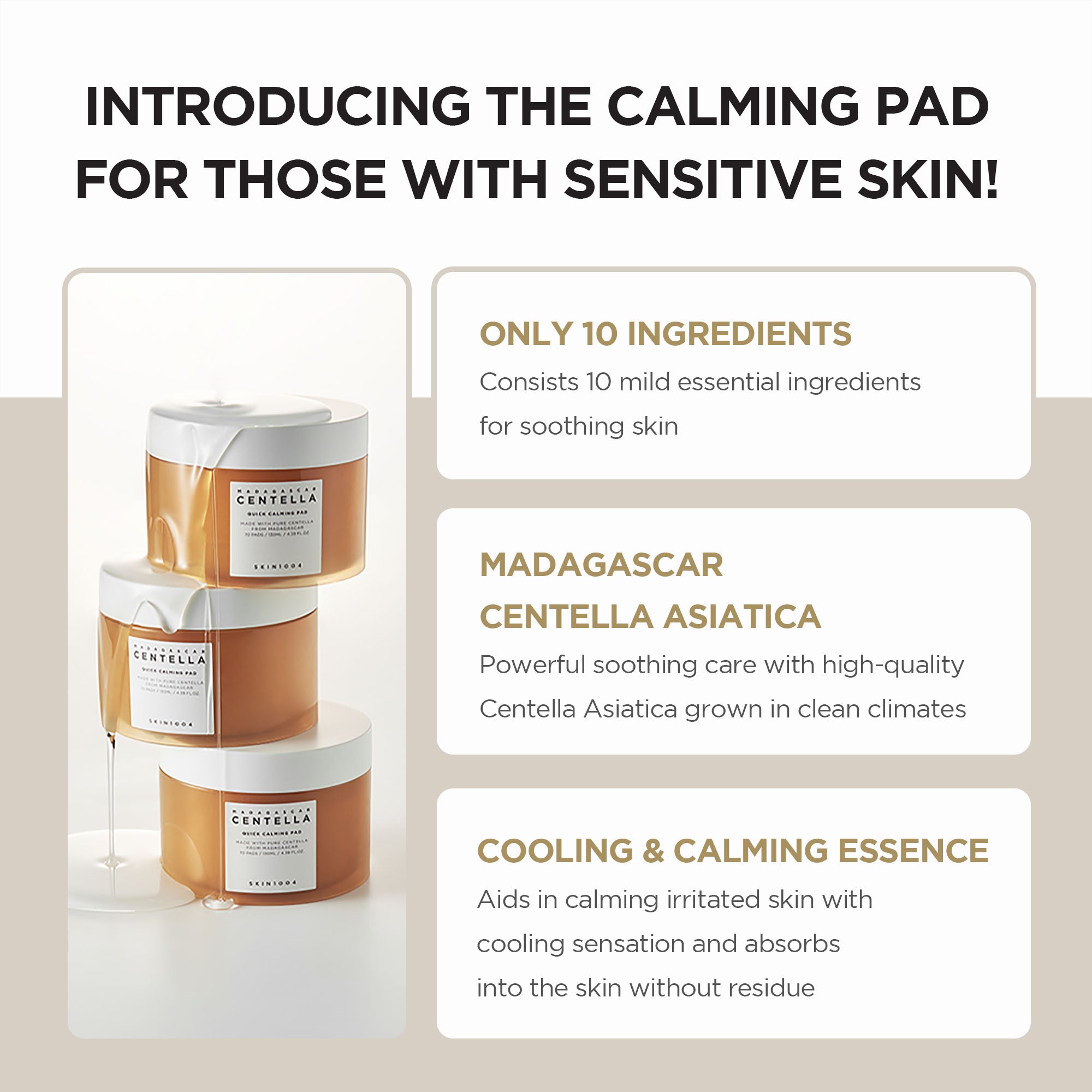 SKIN1004 Madagascar Centella Quick Calming Pad