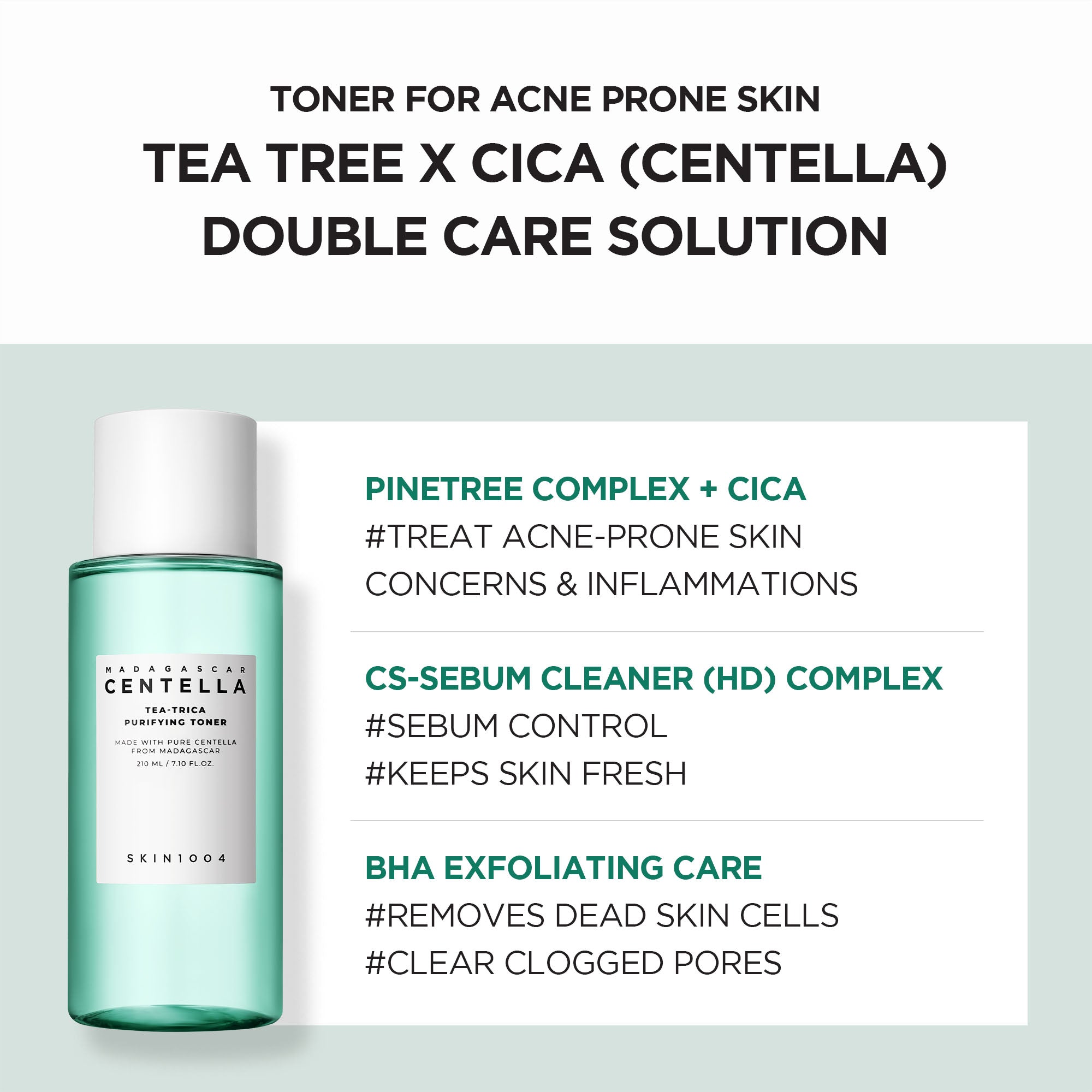SKIN1004 Madagascar Centella Tea-Trica Purifying Toner