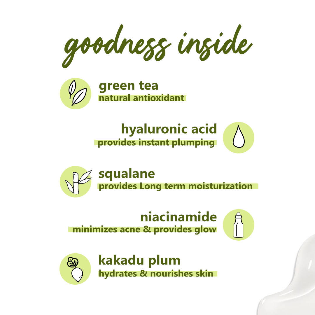 Shop Plum Green Tea Oil Free Moisturizer on Sublime Life. Fights Acne, Controls Hydration, Increases Collagen Production.