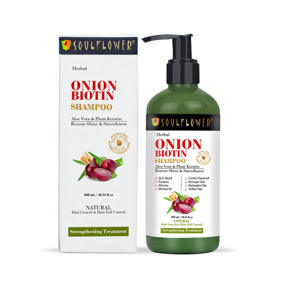 Soulflower Onion Biotin Shampoo
