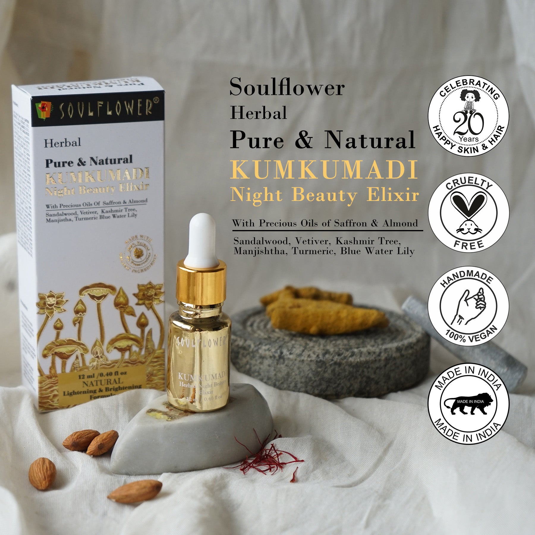 Soulflower Kumkumadi Oii Night Beauty Elixir