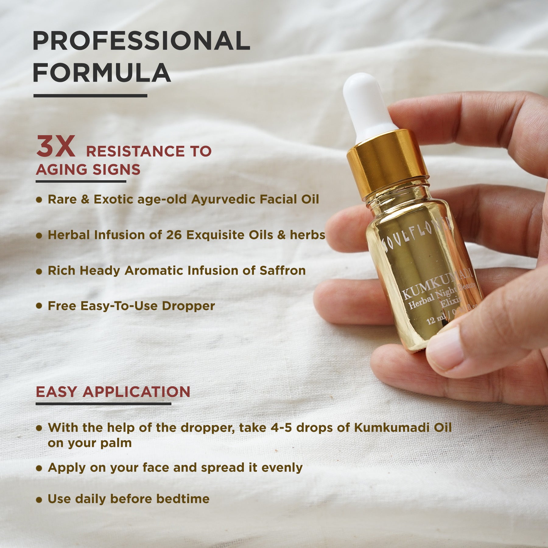 Soulflower Kumkumadi Oii Night Beauty Elixir