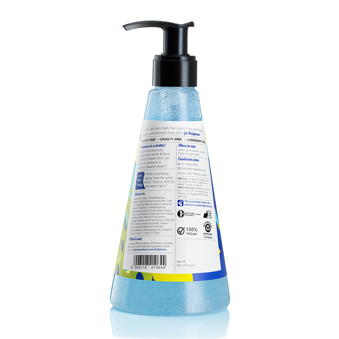 Shop Plum BodyLovin’ Hawaiian Rumba Shower Gel on Sublime Life. Helps fight inflammation, body-acne and much more.