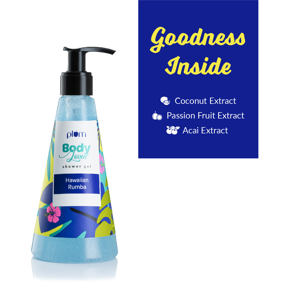 Shop Plum BodyLovin’ Hawaiian Rumba Shower Gel on Sublime Life. Helps fight inflammation, body-acne and much more.