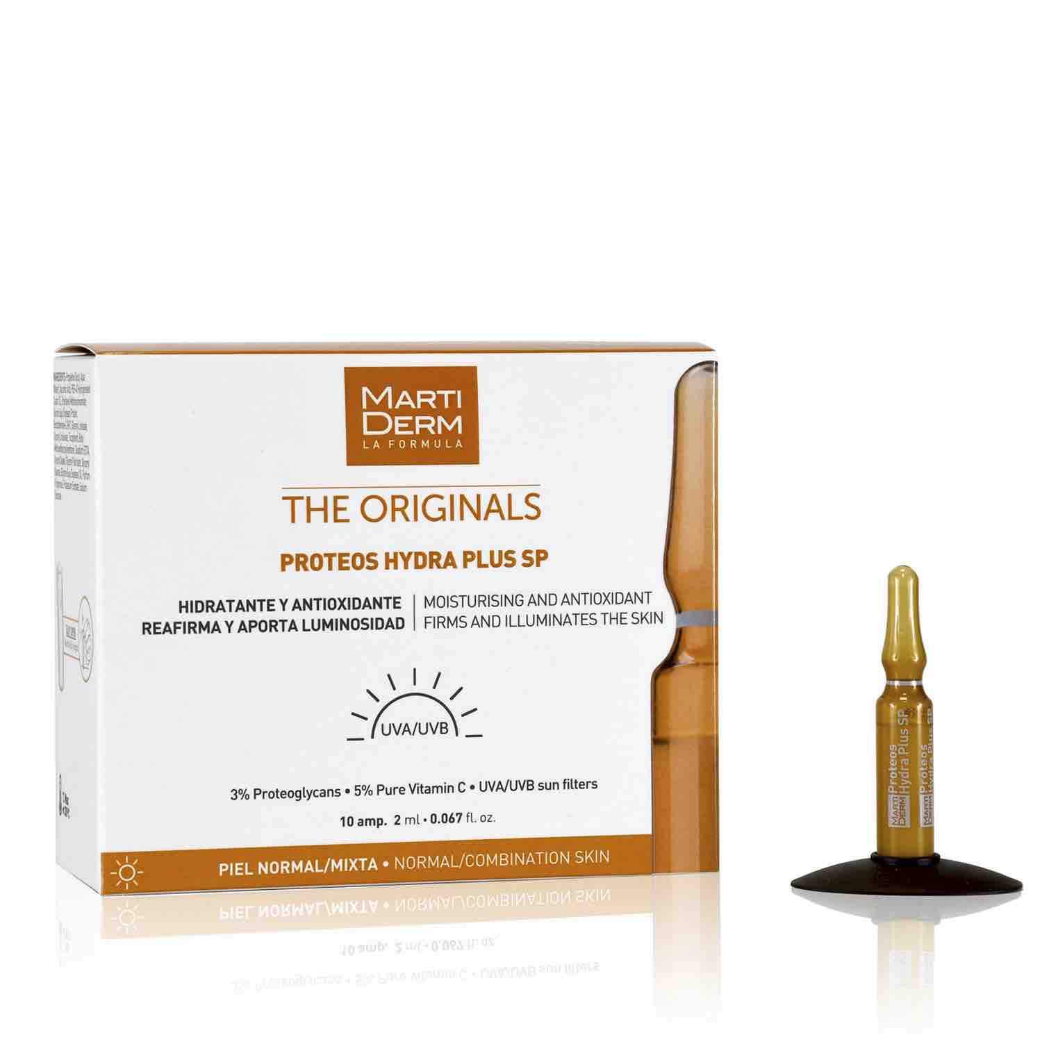 Shop Proteos Hydra Plus SP 10 Ampoules from Martiderm on SublimeLife.in. Best for moisturising and brightening skin.