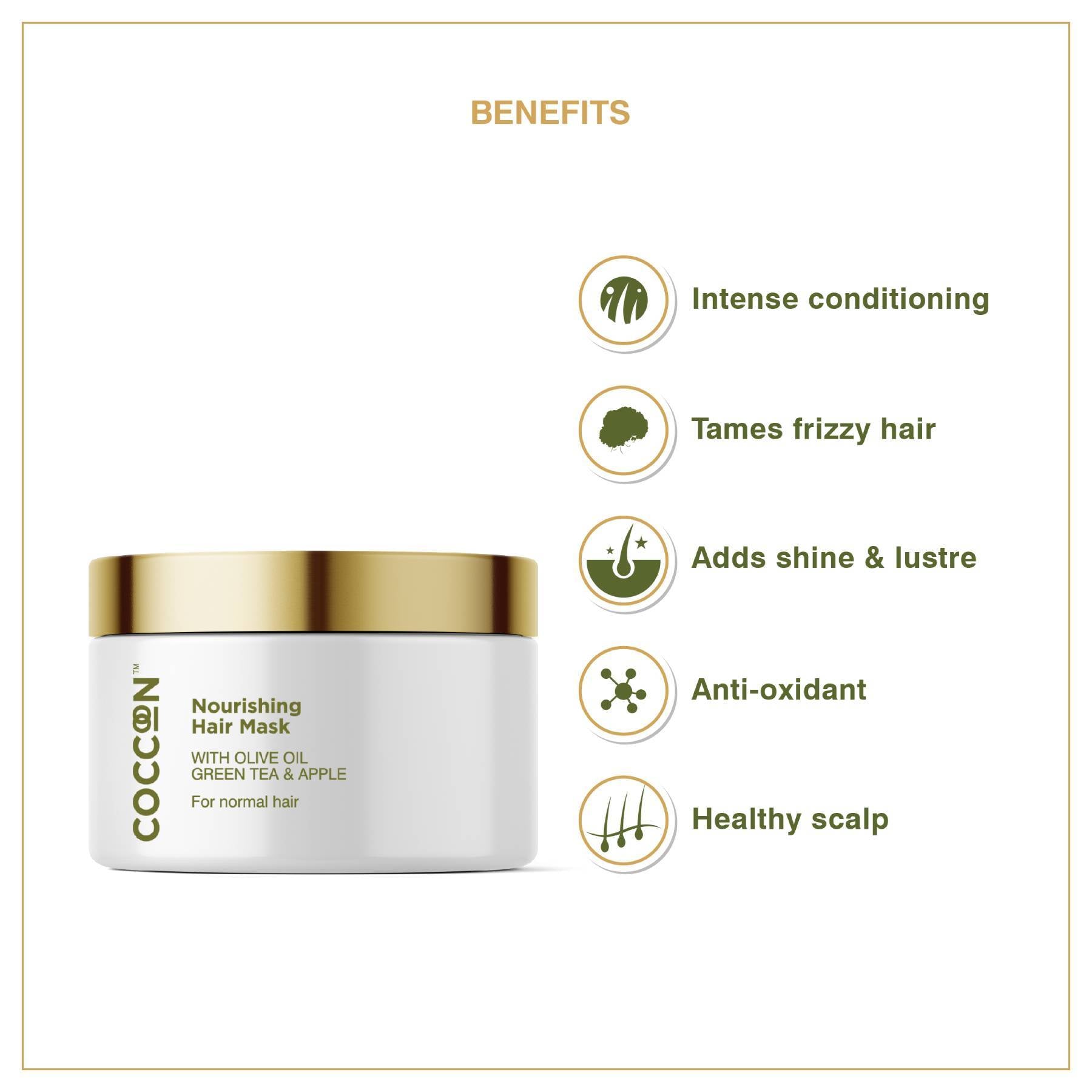 Shop Nourishing Hair Mask from Coccoon on SublimeLife.in. Best for strengthening your hair and gives it a shine.