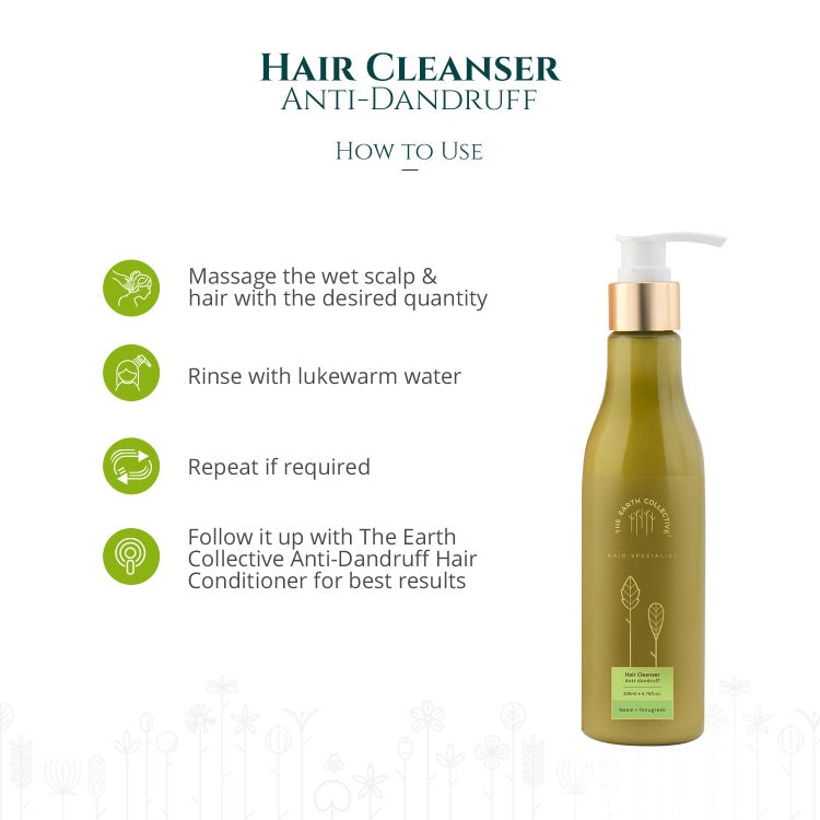 The Earth Collective Hair Cleanser-Anti-Dandruff