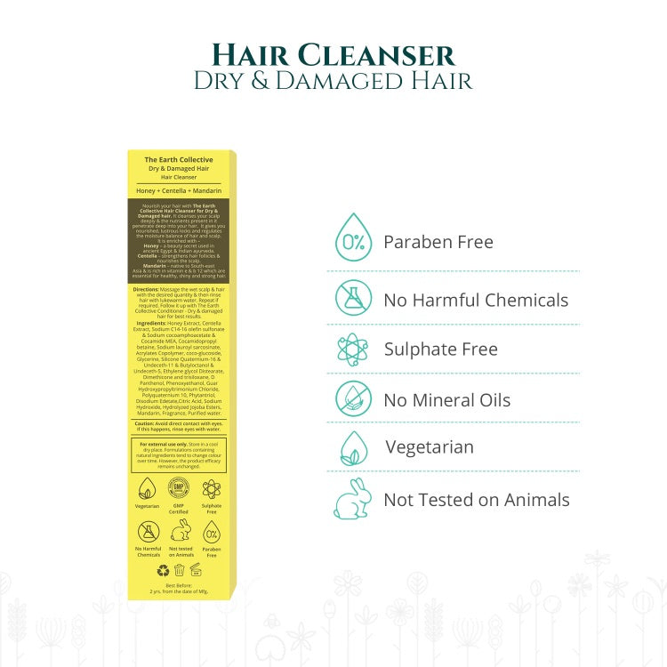 The Earth Collective Hair Cleanser - Dry And Damaged