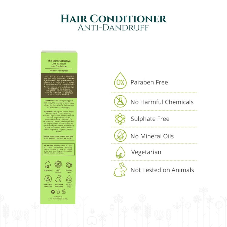 The Earth Collective Hair Conditioner- Anti Dandruff