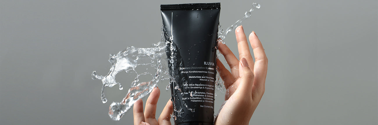 This is an image for a blog on Squalane for hair by iluvia professional on www.sublimelife.in 