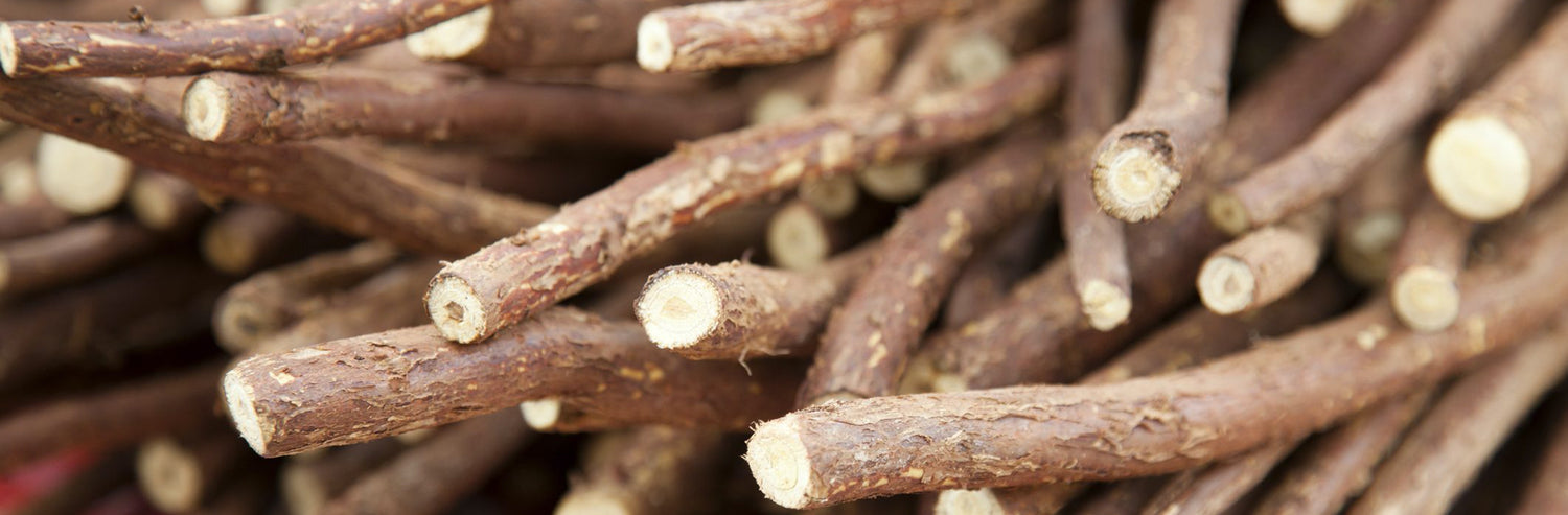 This is an image for a blog on Licorice Extract and how it helps brighten skin on www.sublimelife.in 