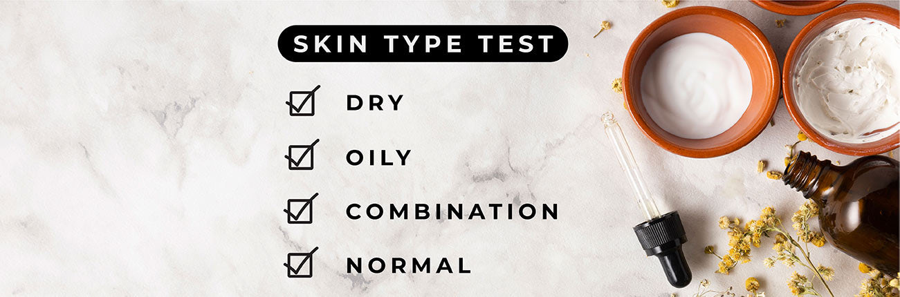 This is an image on the skin test to identify each skin type