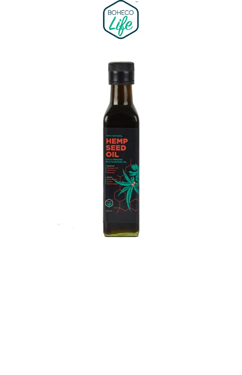 Buy best cold-pressed Hemp Oil from Boheco Life only on SublimeLife.in
