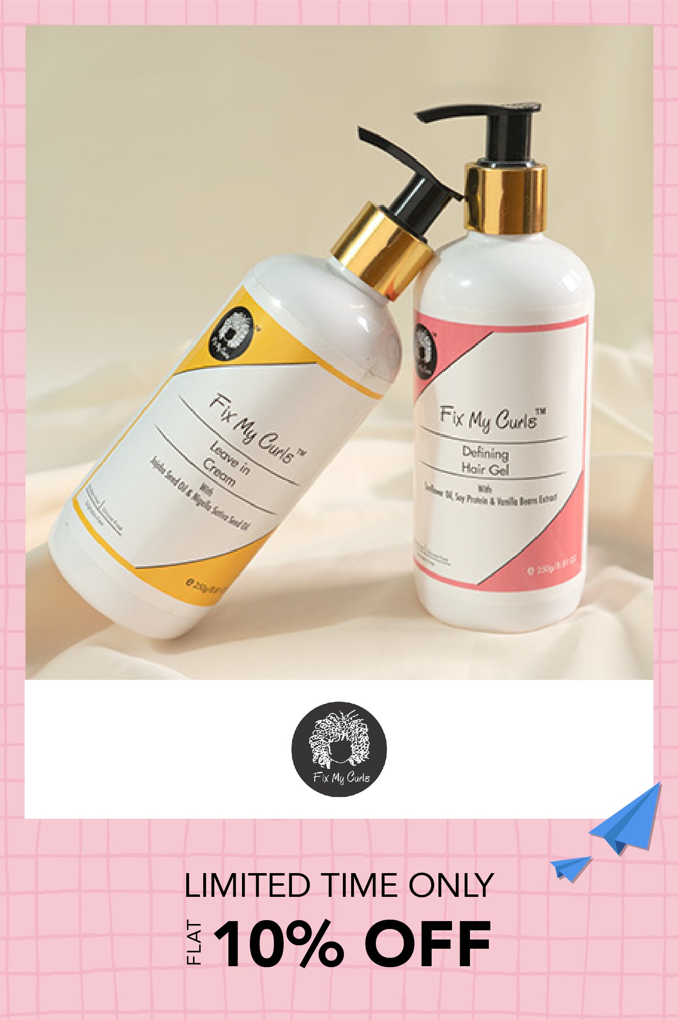 Shop for a simple 5 step process to heal curly hair and manage frizz and tangles from Fix My Curls on SublimeLife.in.
