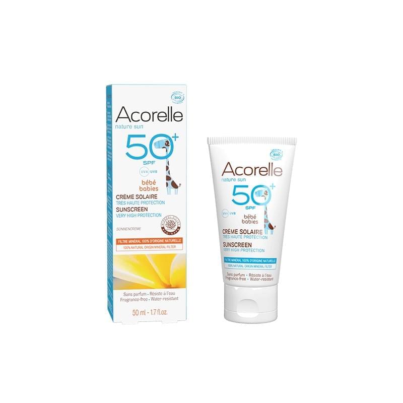 Acorelle Baby Sunscreen SPF 50+ UVA/UVB | Certified Organic