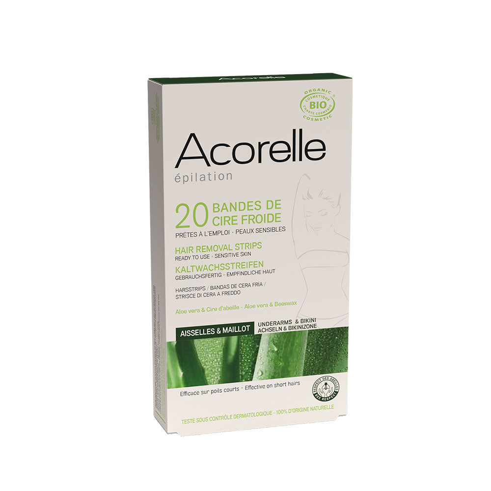 Acorelle Hair Removal Strips for Underarms & Bikini|Certified Organic