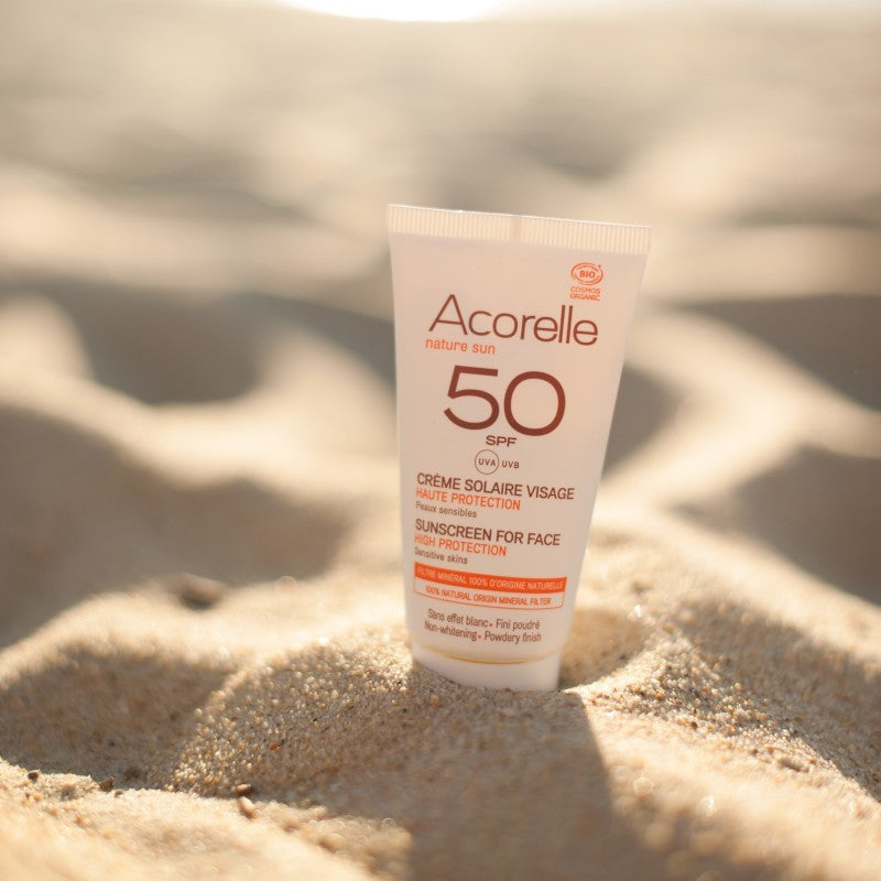 Acorelle Face Sunscreen SPF 50 | Certified Organic