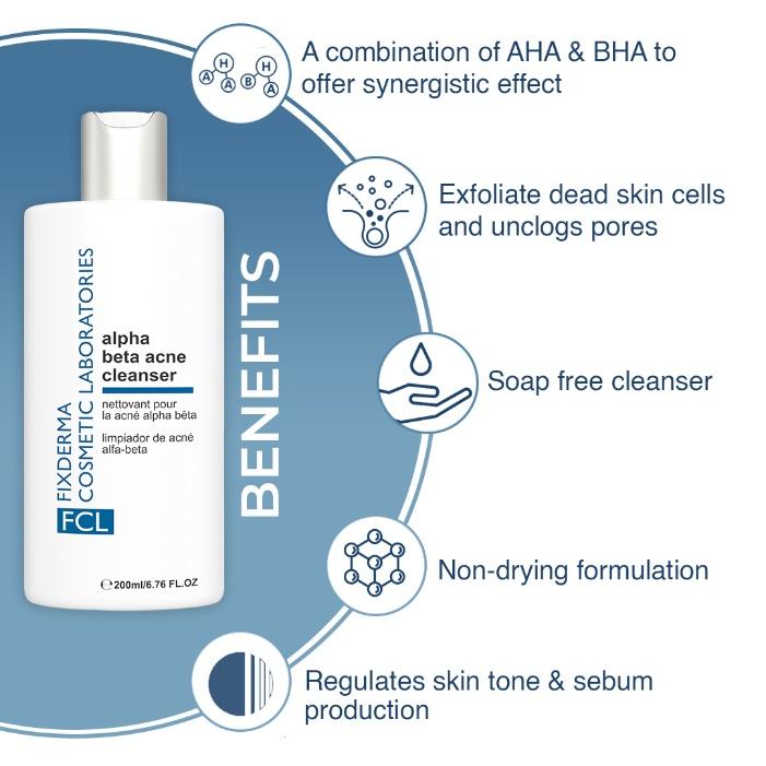 Shop Alpha-Beta Acne Cleanser from FCL on SublimeLife.in. Best for reducing pimples and cleansing your pores.