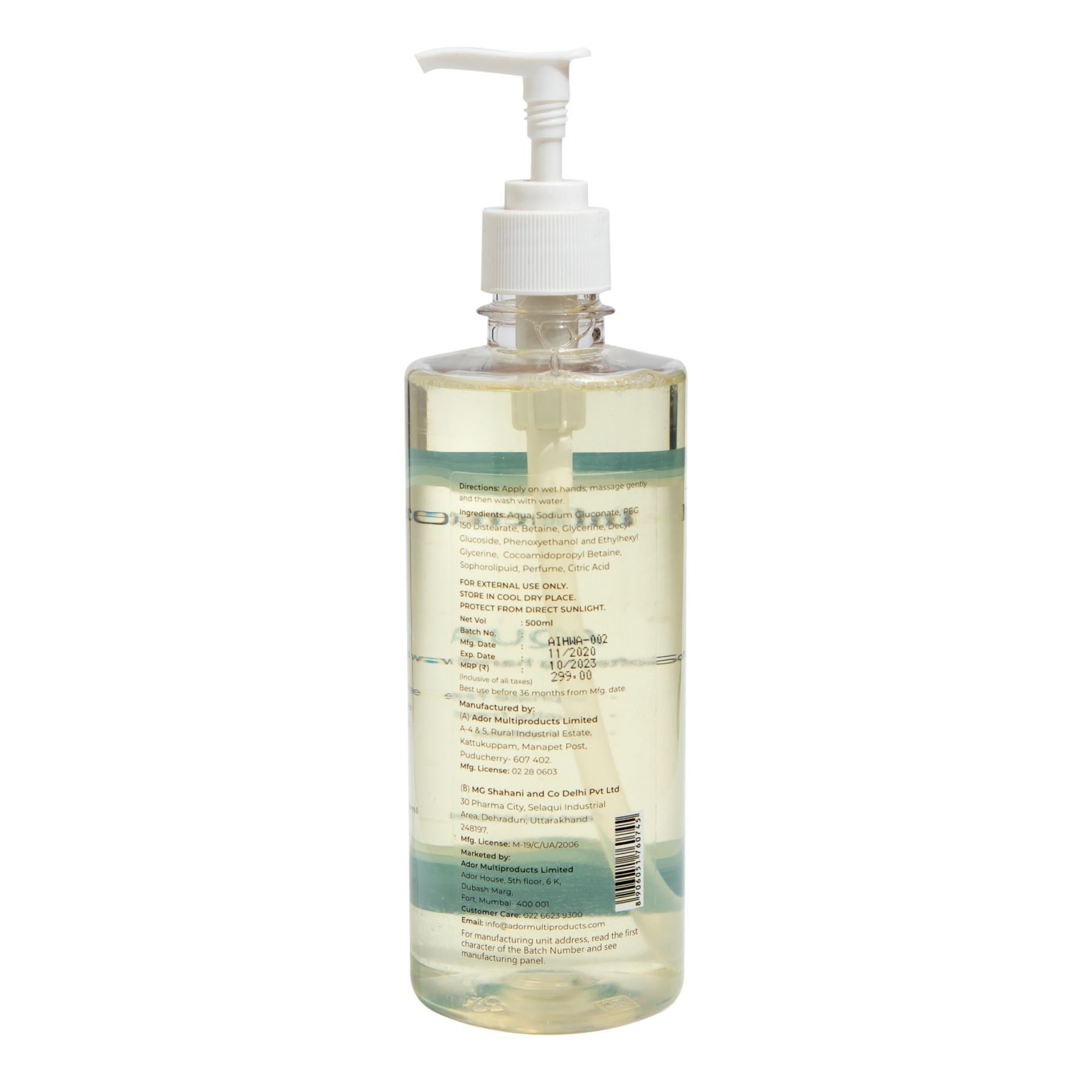 Shop Influence Aqua Hand Wash (500 ml) on Sublime Life. Kills Germs and Keeps your Hands Clean