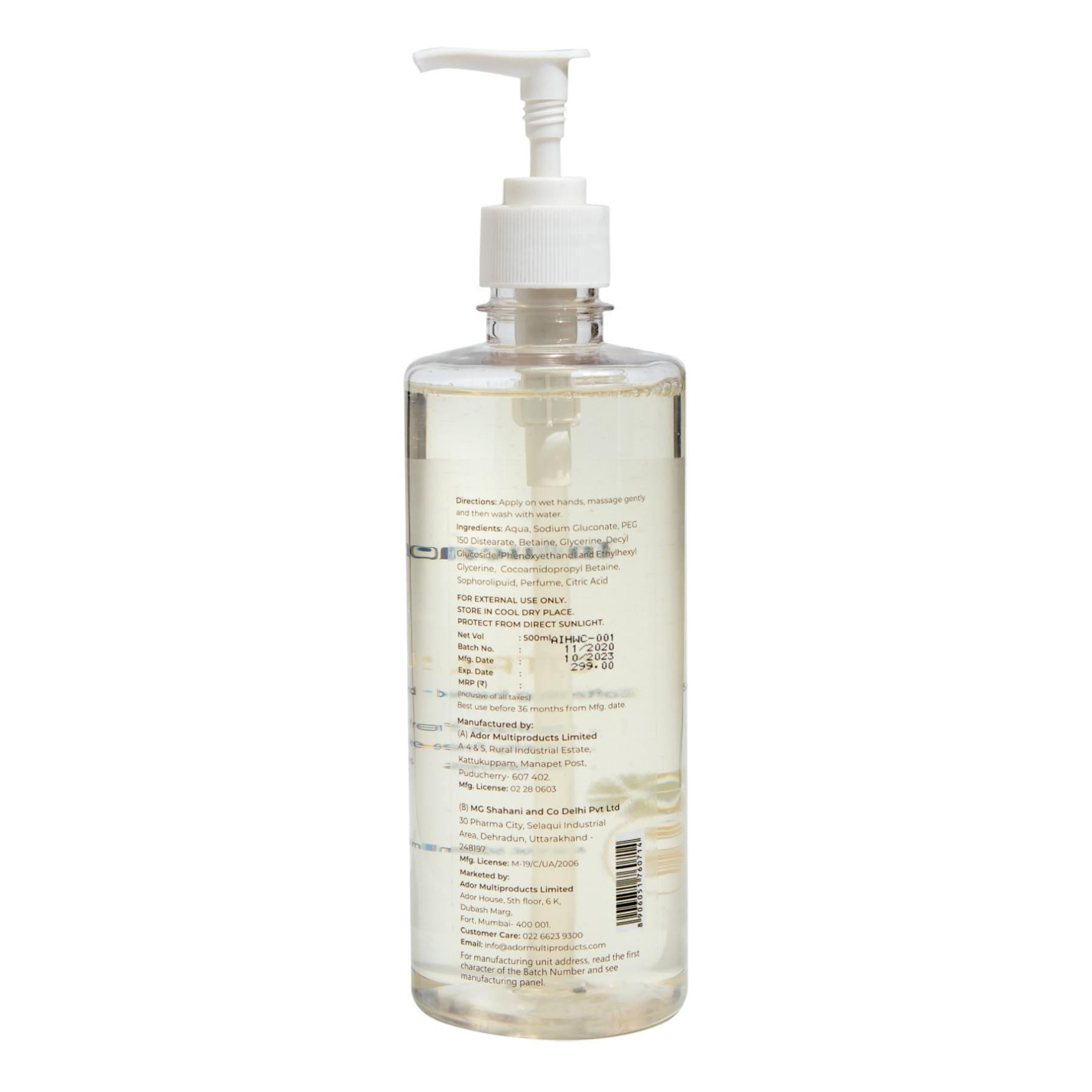 Shop Influence Citrus Hand Wash (500 ml) on Sublime Life. Kills Germs and Keeps your Hands Clean