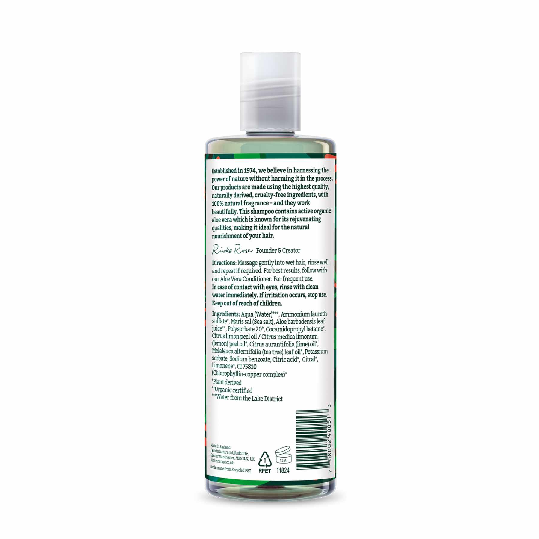 Shop Aloe Vera Shampoo from Faith in Nature on SublimeLife.in. Best for calming your dry and itchy scalp.