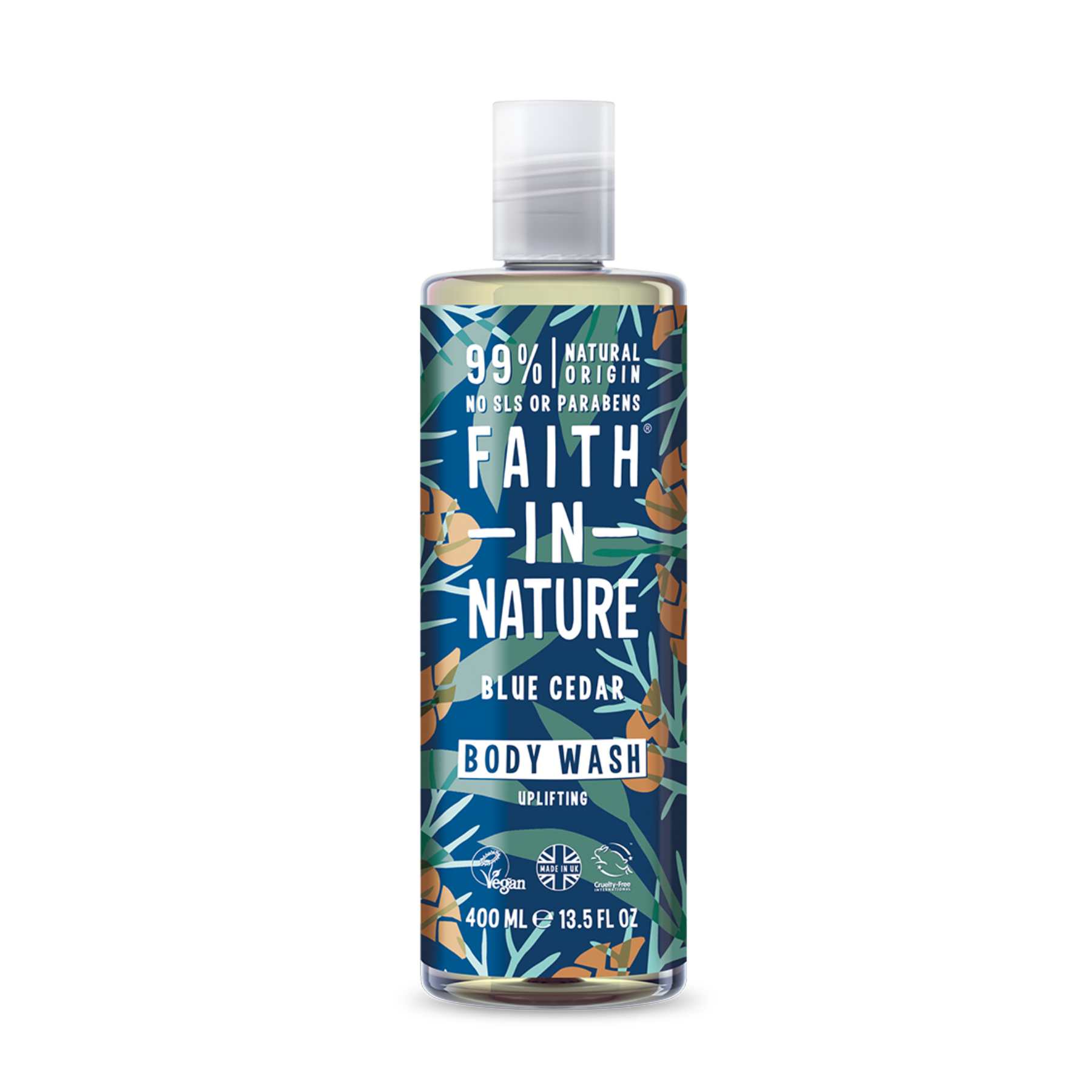 Shop Blue Cedar Body Wash from Faith in Nature on SublimeLife.in. Best for providing clean and smooth skin.