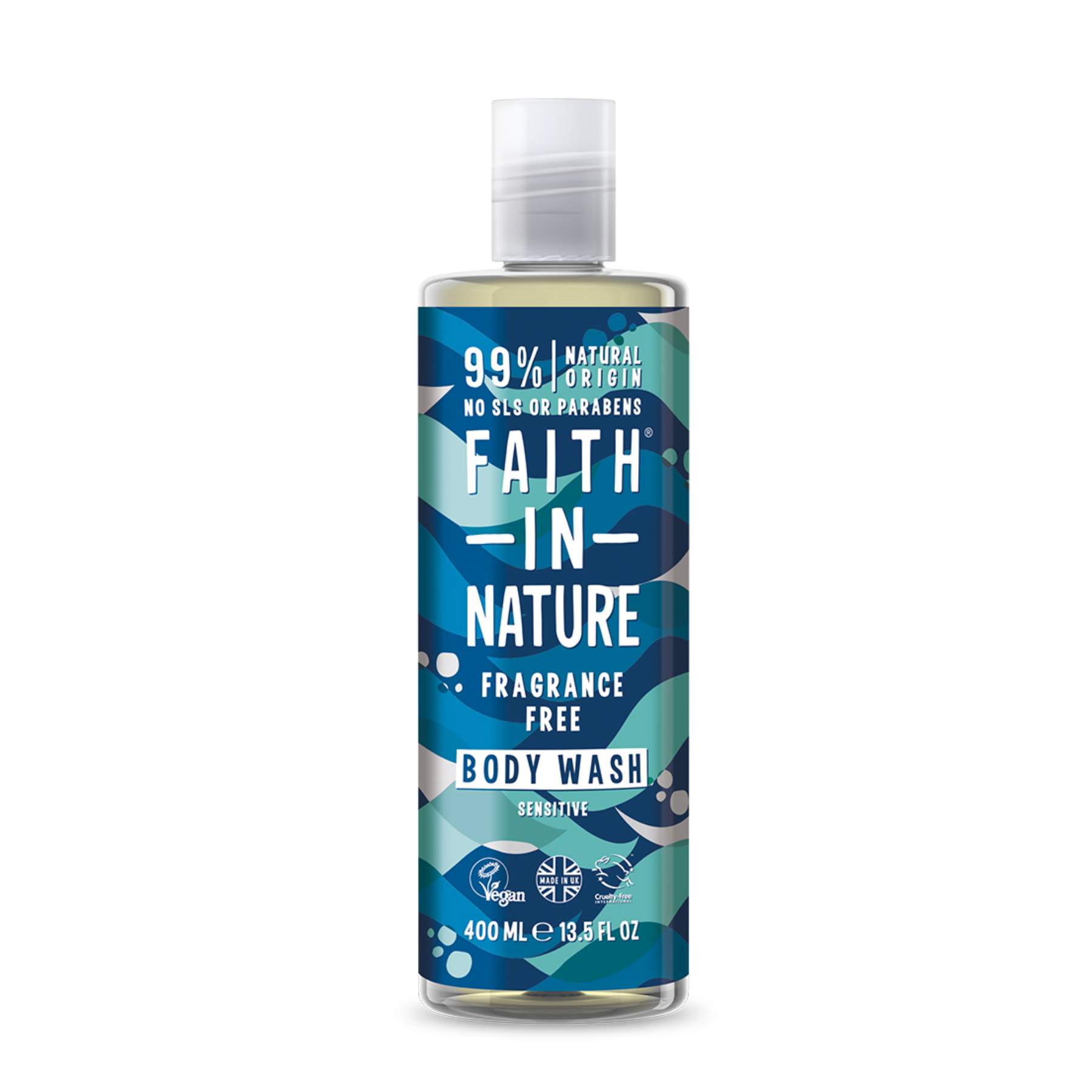 Shop Faith in Nature Body Wash - Fragrance Free 400 ml on Sublime Life. Hypoallergenic body wash for sensitive skin