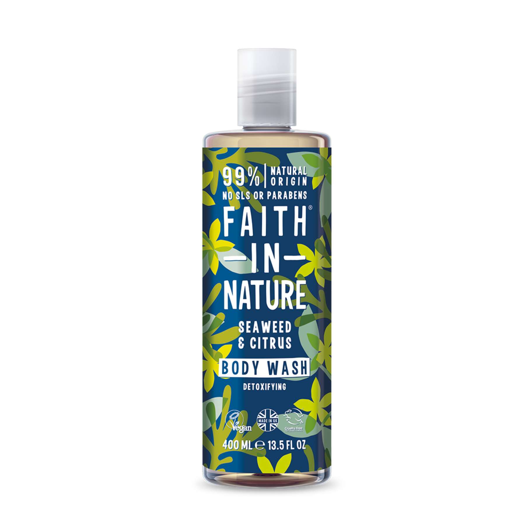 Shop Faith in Nature Body Wash - Seaweed & Citrus 400 ml on Sublime Life. Detoxifying body wash with Seaweed & Citrus