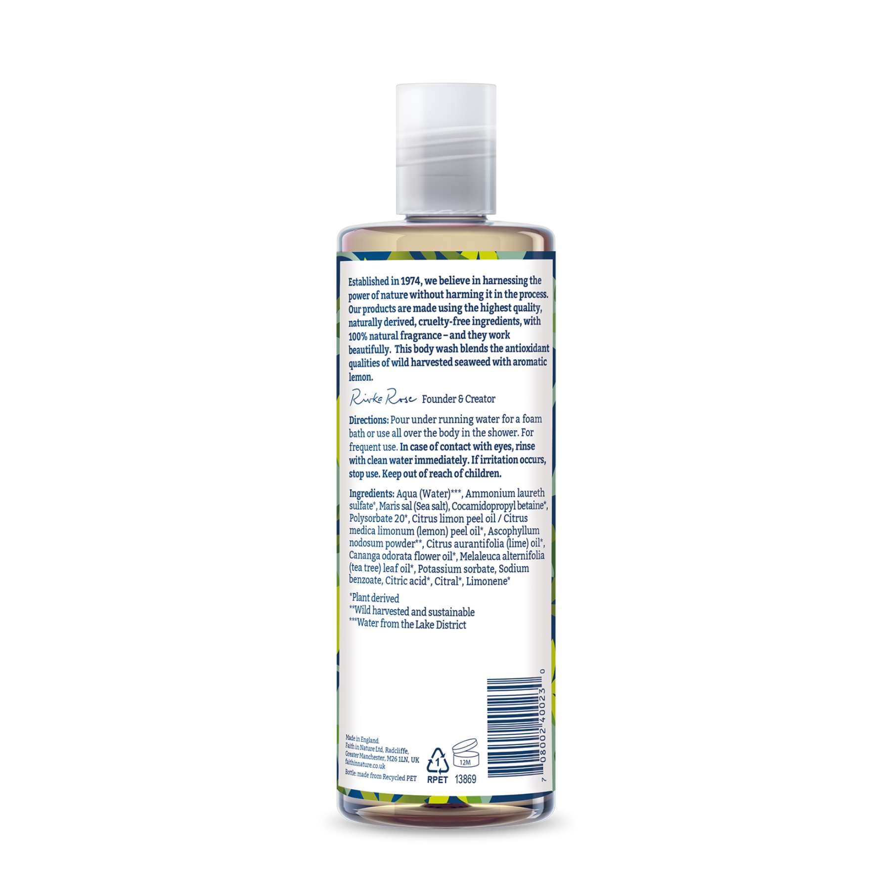 Shop Faith in Nature Body Wash - Seaweed & Citrus 400 ml on Sublime Life. Detoxifying body wash with Seaweed & Citrus