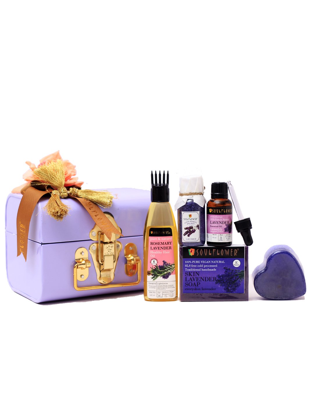 Soulflower Lavender Beauty Sleep Gift Set of 7