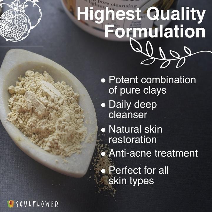 Shop Soulflower Herbal Clay Mud Mask on Sublime Life. Instant Purifying Mask for Glowing Skin