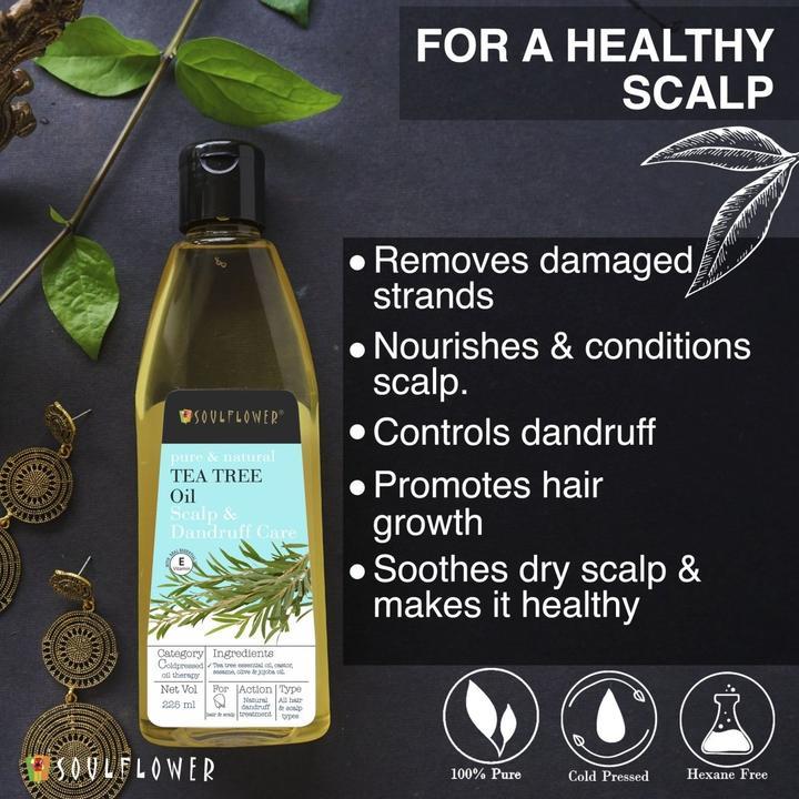 Shop Soulflower Tea Tree Oil Scalp & Dandruff Care on Sublime Life. Tea Tree Oil fights Dandruff and relieves Scalp Irritation.