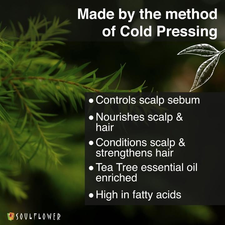 Shop Soulflower Tea Tree Oil Scalp & Dandruff Care on Sublime Life. Tea Tree Oil fights Dandruff and relieves Scalp Irritation.