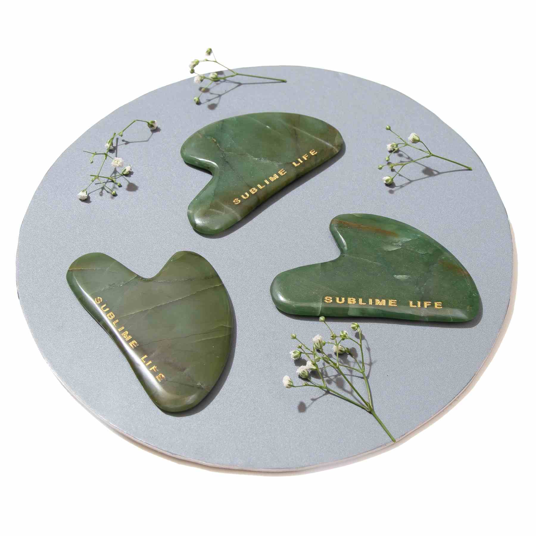 Shop Jade Gua Sha on SublimeLife.in. Best for reducing signs of ageing, acne and boosting blood circulation.