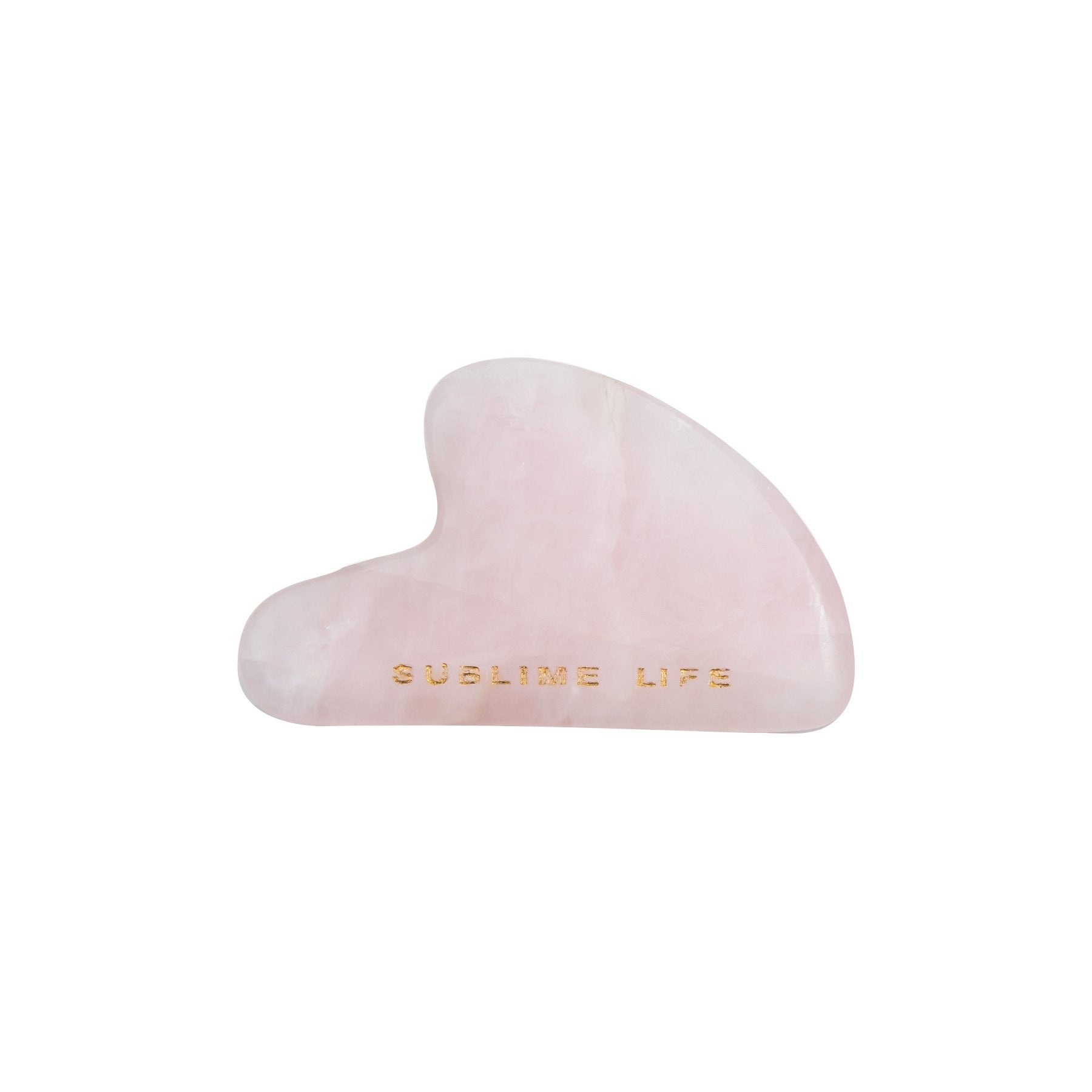 Shop Rose Quartz Gua Sha on SublimeLife.in. Best for reducing puffiness, dark circles, fine lines and pores.