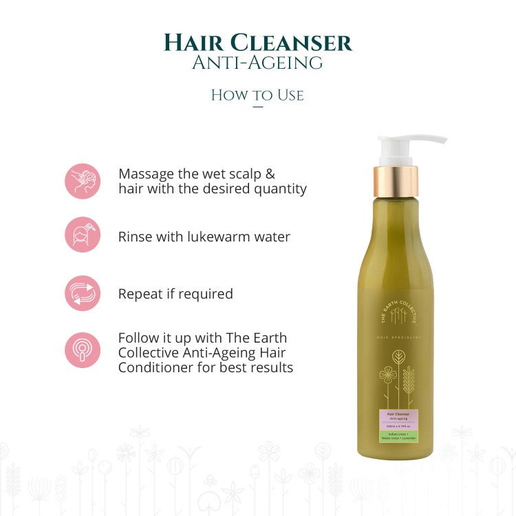 The Earth Collective Hair Cleanser- Anti-Ageing