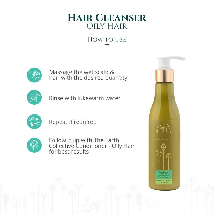 The Earth Collective Hair Cleanser- Oily Hair