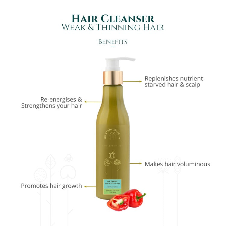 The Earth Collective Hair Cleanser- Weak & Thinning Hair