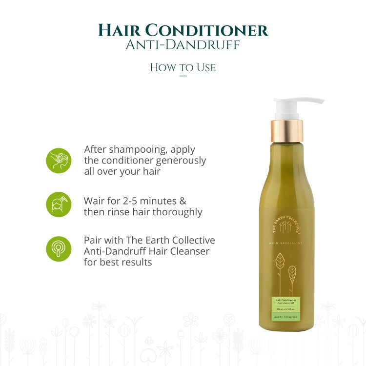 The Earth Collective Hair Conditioner- Anti Dandruff